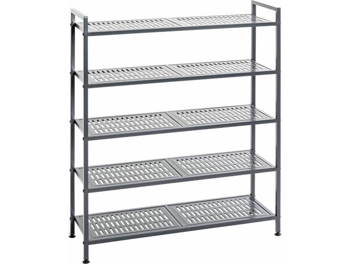 Schuhregal, Anthrazit, Metall, 73x90x25 cm, Garderobe, Schuhaufbewahrung, Schuhregale