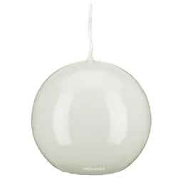 Kopschitz Kerzen Kerzen Kugelkerzen Klarlack Hochglanz Weiß,  x 60 mm, 16 Stück