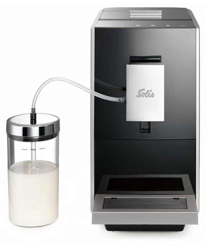 Solis Caffe & Piu espressomachine met ingebouwde molen, zwart