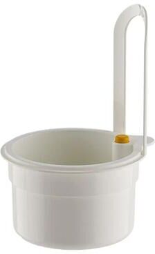 Uplift Picks Kitchen Sink Hanging Drain Basket Automatic Dump Waste Collector white
