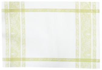 C&F Home Rose Trellis Jacquard Peridot Cotton Woven Placemat Set of 6