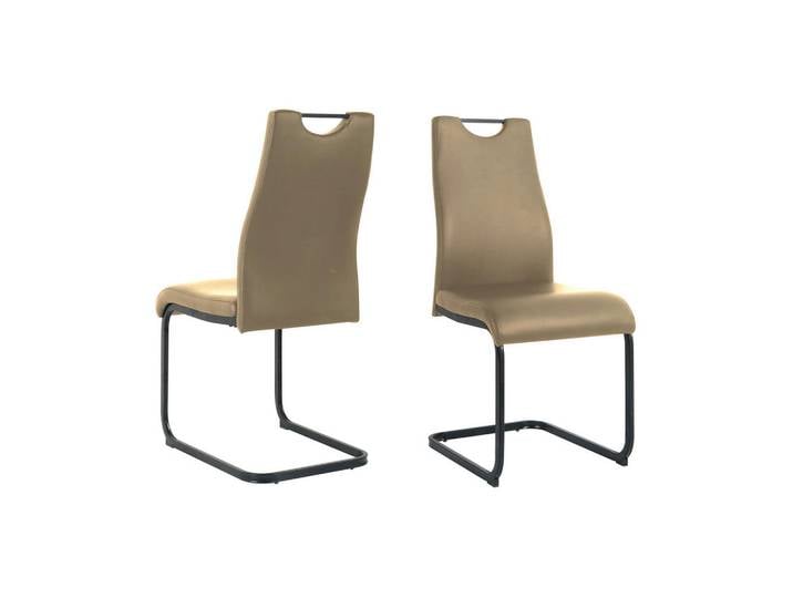 Livetastic Stuhl-Set, Taupe, Kunststoff, Kufe, 42x98x56 cm, Esszimmer, Stühle, Esszimmerstühle, Esszimmerstühle-Set