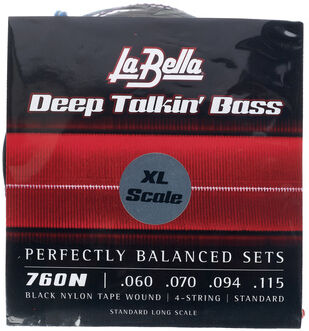 La Bella 760N-XL Black Nylon Tape