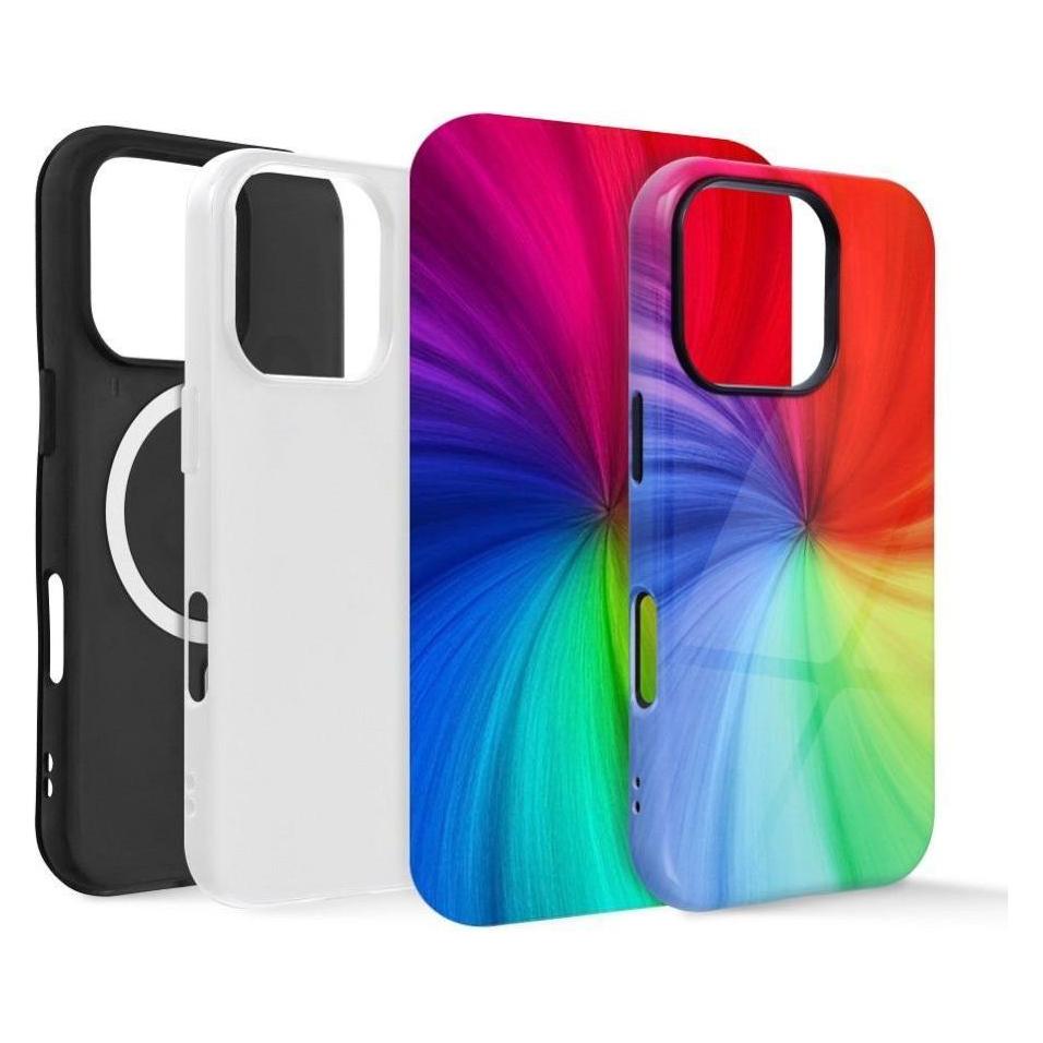 OEM Back panel cover Case double layer for sublimation geeigner für MagSafe for IPHONE 15 (Apple iPhone 15) (59885159)