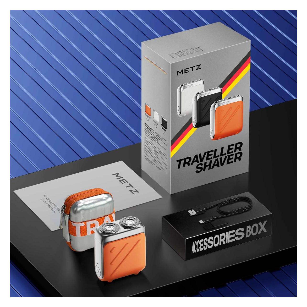 Metz Razor MZXZ021 Traveller Rasierer, Weiss. (53128194)