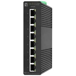 LevelOne Hilbert 8-Port Industrial Gigabit Smart Lite Switch, Managed, L2, Gigabit Ethern