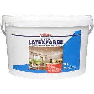 Wilckens Wandfarbe Latex, weiß, Latexfarbe, matt, 5 Liter