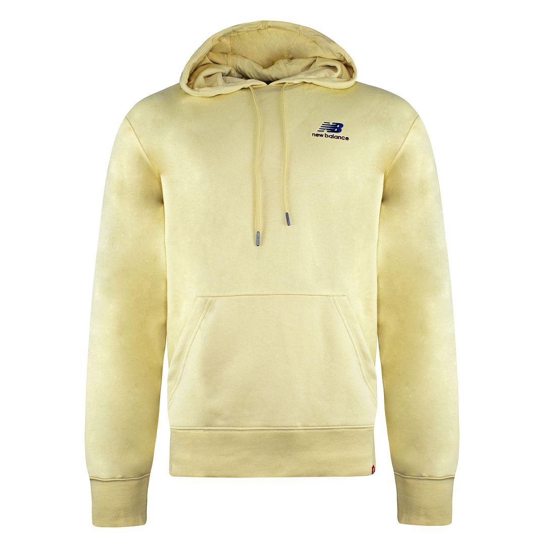 Neues Gleichgewicht Langarm gelber Herren Essentials bestickter Hoodie MT11550 PSW