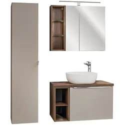 BADMÖBEL 80cm Éros 2er-Set Taupe