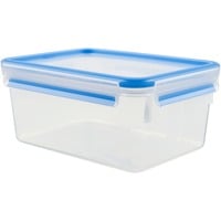 CLIP & CLOSE Frischhaltedose transparent/blau, 2,3Liter, Großformat