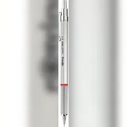 Rotring rapid PRO Feinminenstift Chrom, 0,7 mm, Griffzone gefräst
