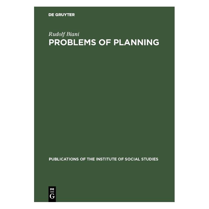 De Gruyter Biani:Problems of planning (Englisch, Hardcover, Rudolf Biani) (67768494)