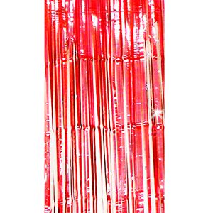 Oblique-Unique Lametta 528, glatt, rot, Vorhang selbstklebend, aus Aluminiumfolie, 92 x 245 cm