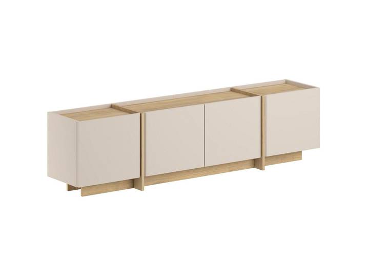 TV-Möbel Georis Nerz/Eiche Holzwerkstoff B 180 cm