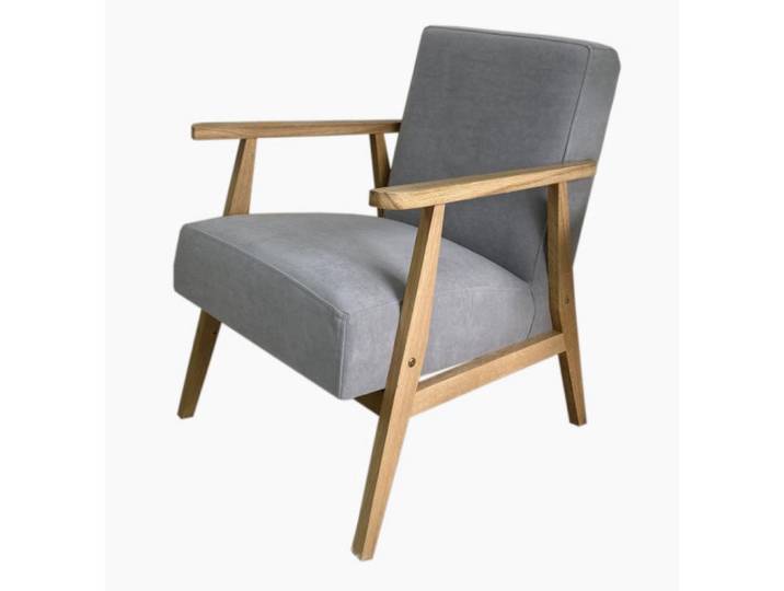 Sepro Meble Sessel Grau Retro, 59x76x67 cm, Wohnzimmer, Sessel, Polstersessel