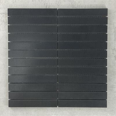 ES Stone "1"" X 6"" Stack Basalt Marble Mosaic Wall And Floor Tile - Case (10 Sheets)"