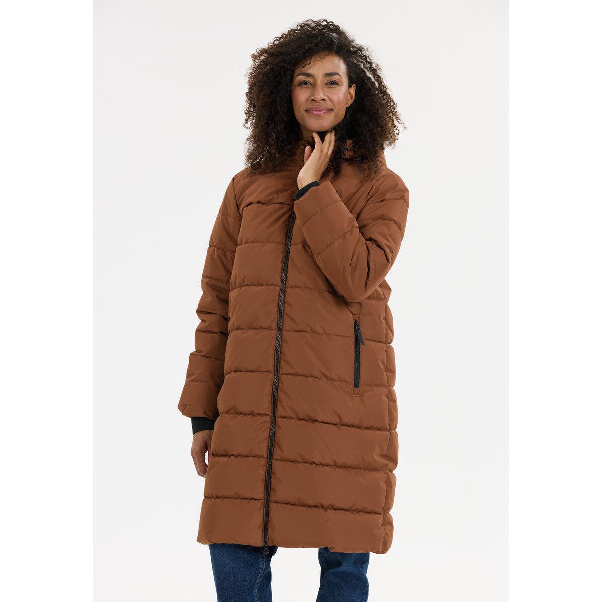 Whistler Amaret W Long Puffer Jacket soft silt (5322) 44 W234603-5322-44