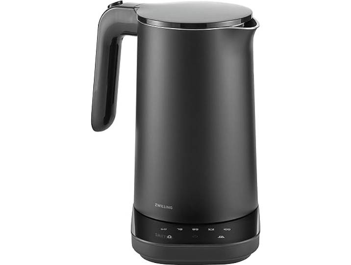 ZWILLING Enfinigy Cool Touch 1 Liter Elektrischer Wasserkocher Pro, Kabelloser Teekessel & Heißwasser, Schwarz