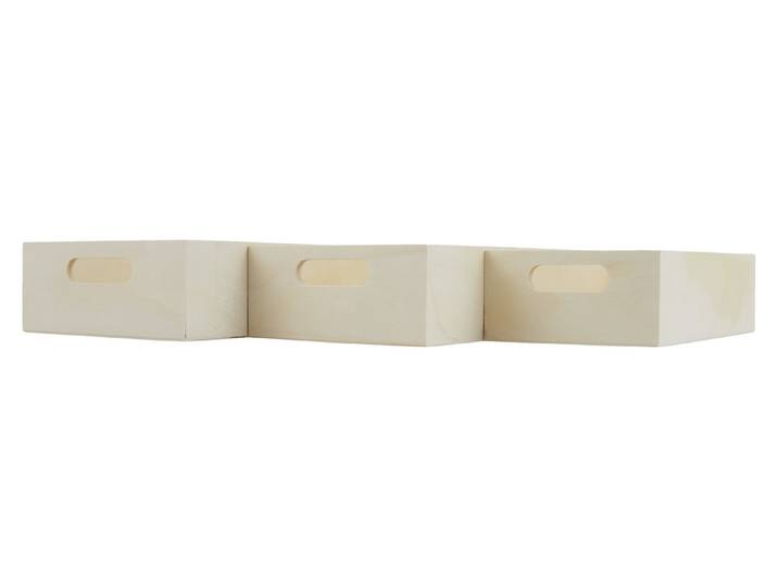 Glorex Tablett Mini-Set 22 × 15 × 6 cm 3 Stück