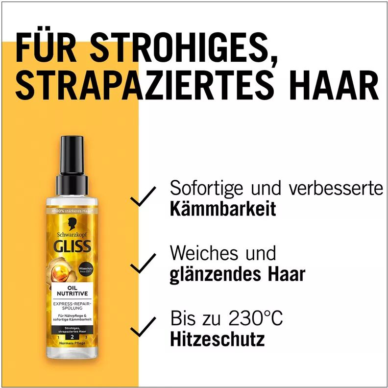Gliss Kur - Oil Nutritive Express-Spülung, 200 ml