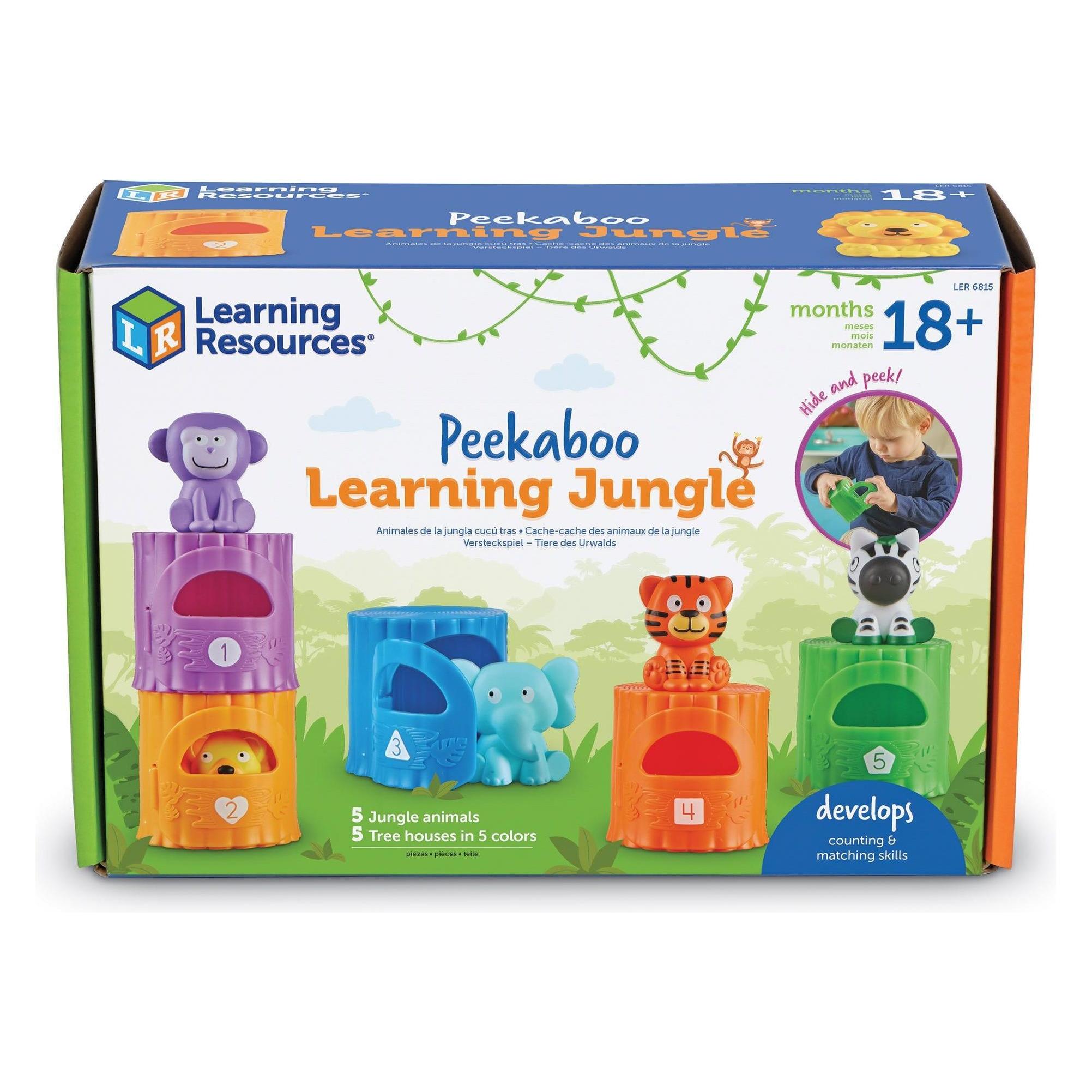 Learning Resources - Zählen und Sortieren lernen - Spielset mit den Tieren des Urwalds (LSP6815-SCA) (Multilingual) (LSP6815-SCA)