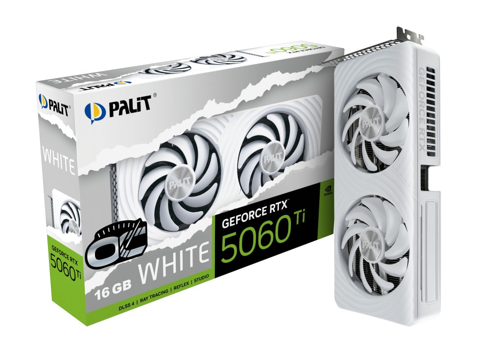 PALIT GeForce RTX 5060 Ti White OC Grafikkarte 16 GB