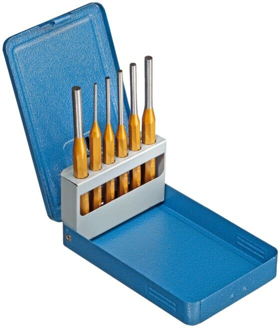 Jeu de chasse-goupilles 6 pièces en coffret métallique ; Gedore (8758050)
