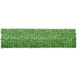 vidaXL Balkon-Sichtschutz mit Grünen Blättern 400x100 cm