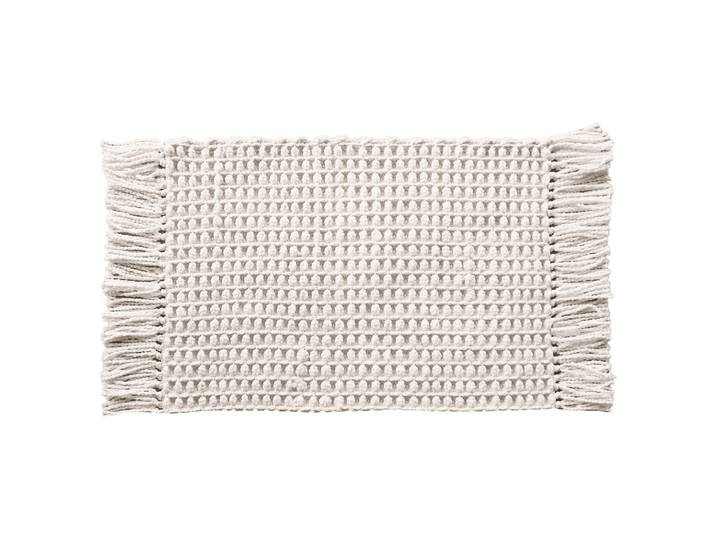 Badematte Madras 60 x 100cm Beige/Altweiß