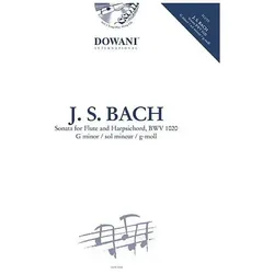 Sonate g-Moll BWV1020 (+CD) für Flöte und Klavier, Fachbücher von Johann Sebastian Bach