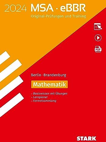 STARK Original-Prüfungen und Training MSA/eBBR 2024 - Mathematik - Berlin/Brandenburg - Preis vom 10.10.2026 11:48:34 h