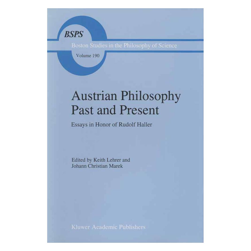 Springer Austrian Philosophy Past and Present (Englisch, Softcover, Johann Christian Marek, Keith Lehrer) (55518786)