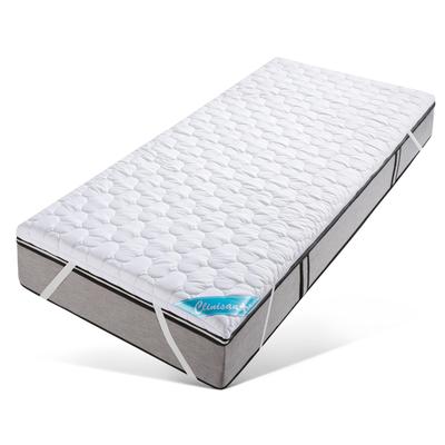 Topper FAN "Komfortschaum, Clinisan Punktoflex Plus", weiß, B:90cm H:8,5cm L:200cm, Komfortschaum, Topper, Topper in verschiedenen Größen, druckentlastender Topper