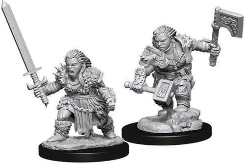 Wizkids Pathfinder Battles Deep Cuts Onbeschilderde Miniatuur Vrouwelijke Dwergbarbaar