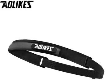 Inspired Living AOLIKES Silicone Sweatband Sports Headband For Running Yoga Cycling Tennis And Fitness black