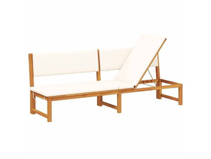 STAR SALE® Transat Marron - Résistance aux UV - 200x57x75cm Bois d'acacia massif T4862