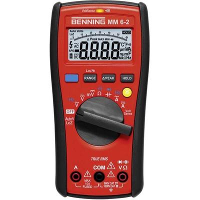 Benning MM 6-2 Hand-Multimeter digital LoZ CAT III 1000 V, CAT IV 600 V Anzeige (Counts): 6000