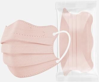 Uplift Picks Butterfly Shaped Disposable Face Masks Pink 3 Layer Protective Masks For Women pink 100 Pcs