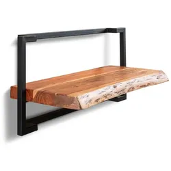 Hängeregal Matera Holz Braun Akazie
