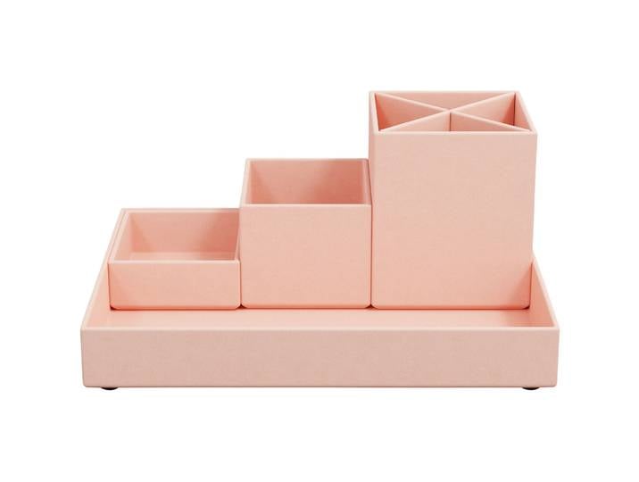 Schreibtischorganizer Bigso Box dusty pink Papier B 23.5 T 18 cm - Schreibtischorganizer
