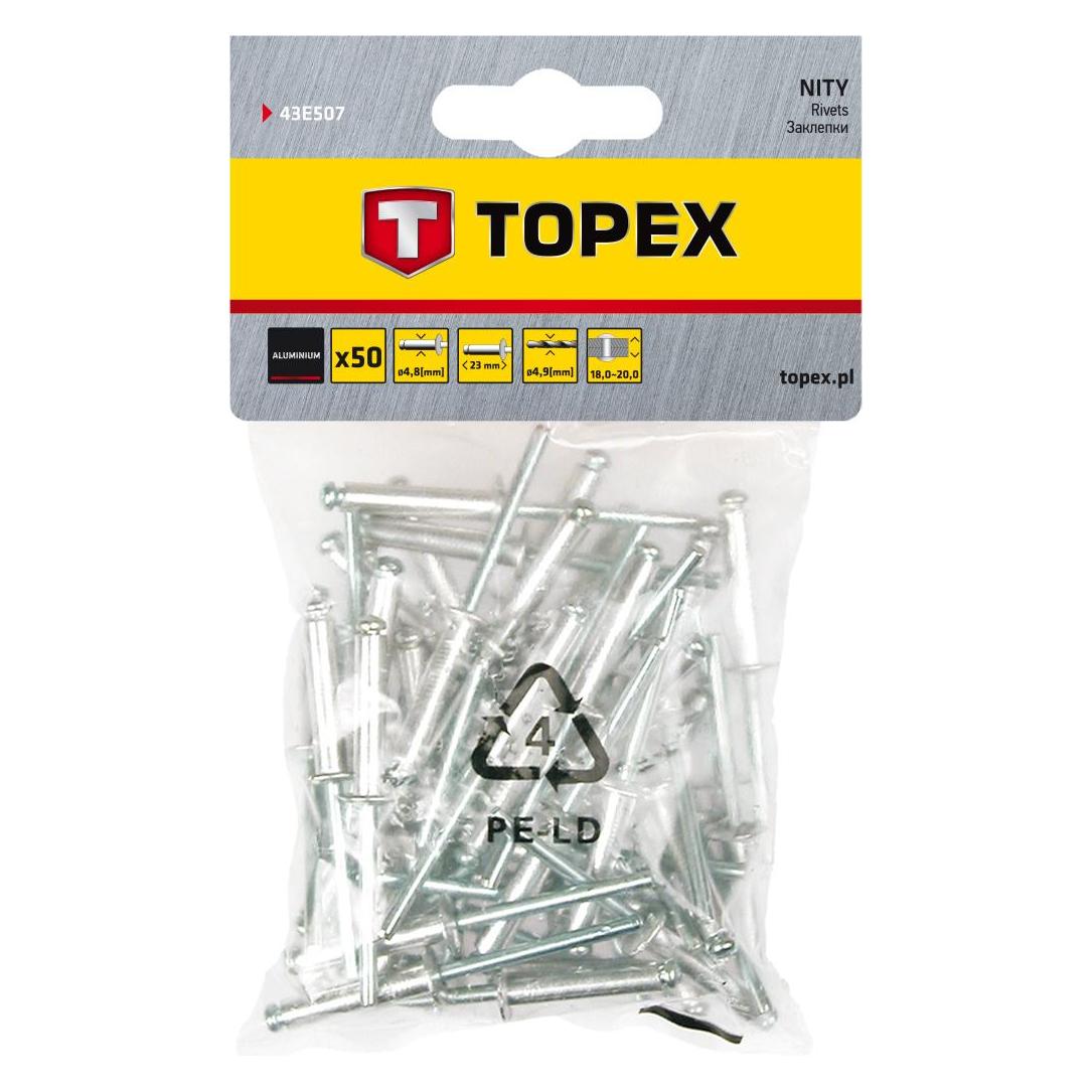 Topex Aluminiumnieten 4,8x23mm 50St. 43E507 (36672020)