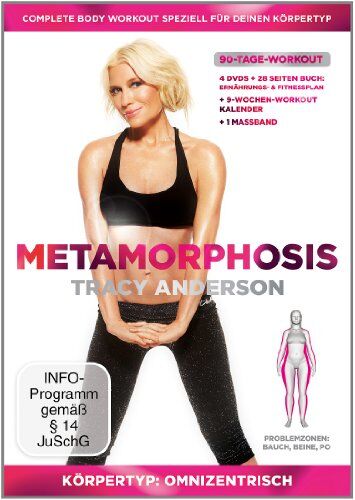 Tracy Anderson - Tracy Anderson - Metamorphosis, Körpertyp: Omnizentrisch, Problemzonen: Bauch, Beine & Po [4 DVDs] - Preis vom 11.10.2026 03:10:56 h