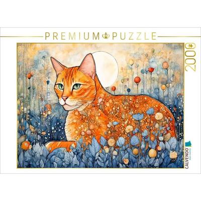 CALVENDO Puzzle Mondschein und Blütenzauber | 2000 Teile Lege-Größe 90x67cm Foto-Puzzle für glückliche Stunden