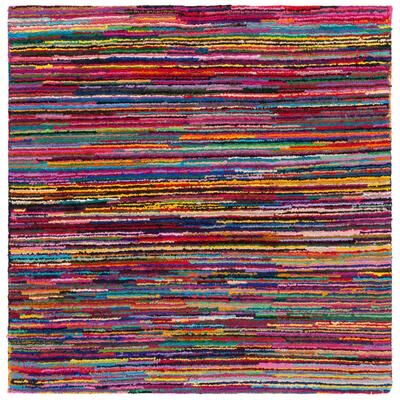 SAFAVIEH Handmade Nantucket Amande Contemporary Cotton Rug