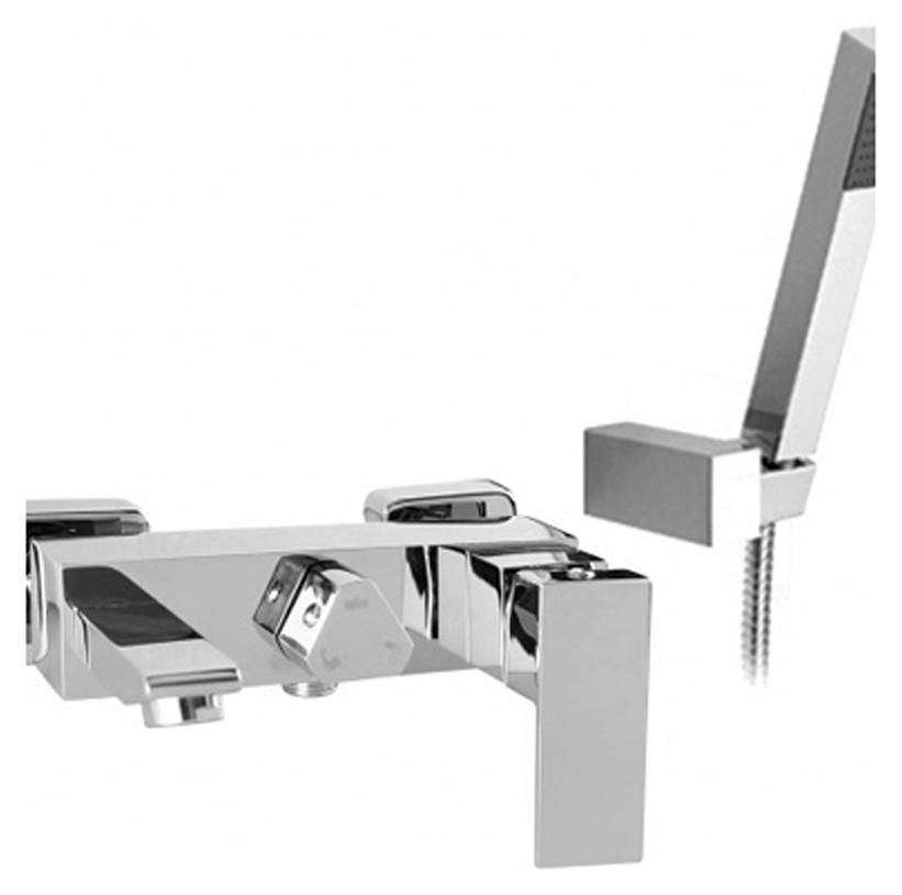 KUOVADIS Wannenarmatur mit Handbrause , Abstand 150mm, Chrom