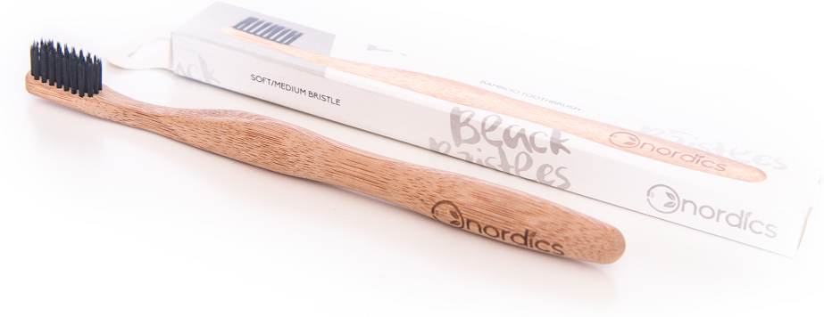 Nordics Cepillo Dental Bambú -  Carbón Binchotan 10 gr