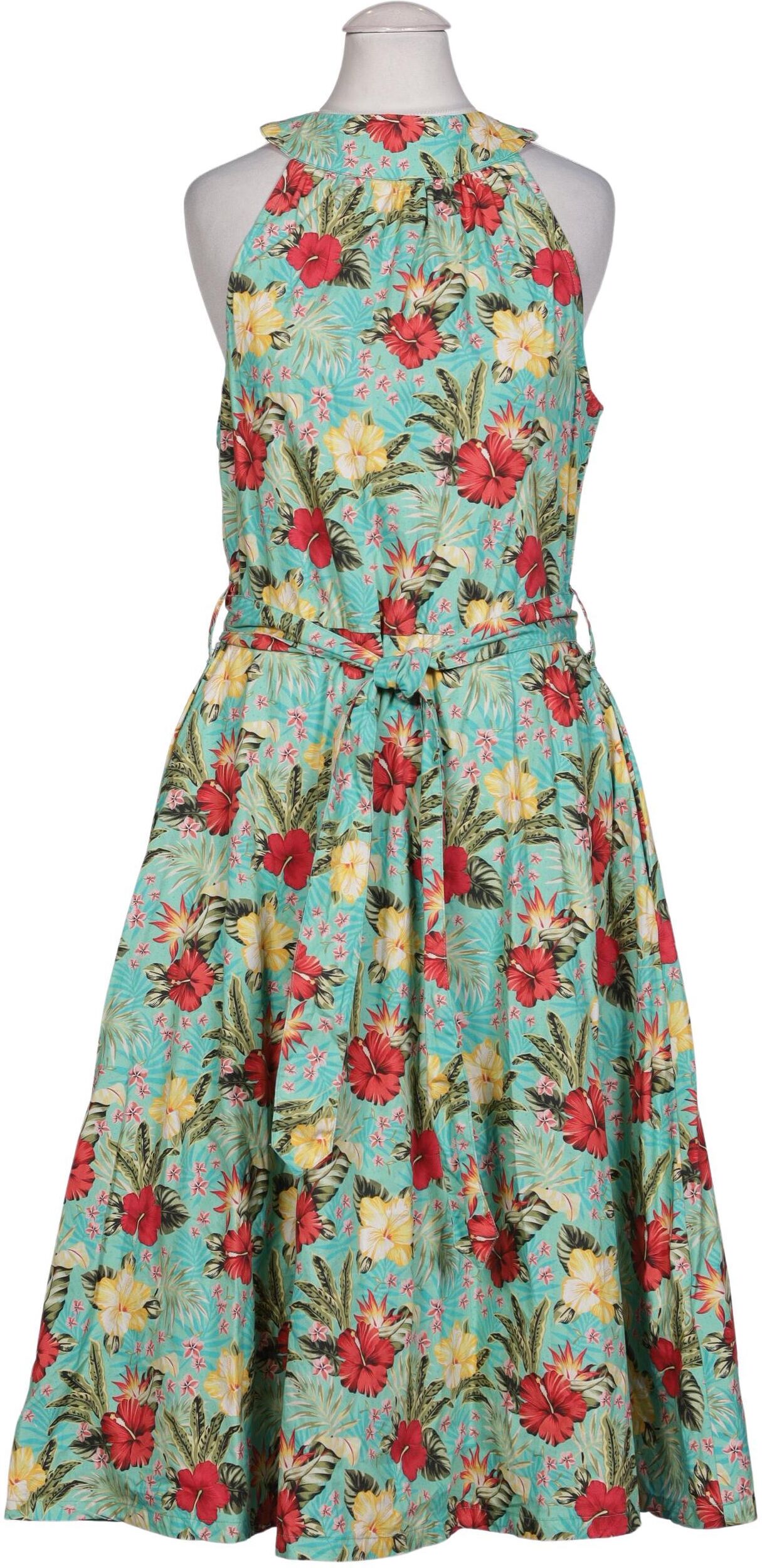Queen Kerosin Damen Kleid, Mehrfarbig, Gr. S, Baumwolle - Second Hand