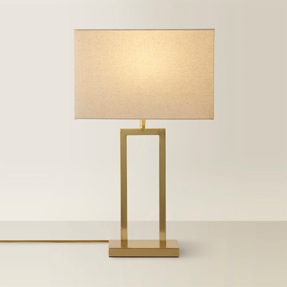Latitude Run Metal Table Lamp Gold 52cm H X 31cm W X 18.5cm D