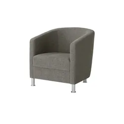 Sessel aus Flachgewebe Koblenz , grau , Maße (cm): B: 69 H: 75 T: 76.0