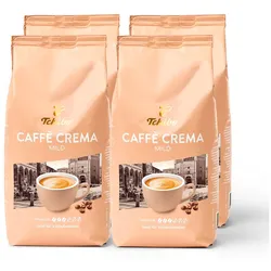 Tchibo - Caffè Crema Mild - 4 x 1 kg Ganze Bohne - Intensität: 3/6
